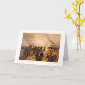 USS Kearsargeは1864年にCSSアラバマを沈めます カード (黄色い花)