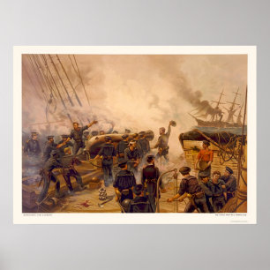 USS Kearsargeは1864年にCSSアラバマを沈めます ポスター