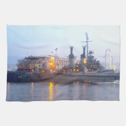 USS KIDDキッチンタオル キッチンタオル (横)