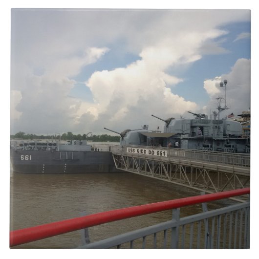 USS KIDDセラミックタイル タイル (正面)
