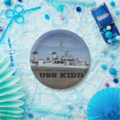 USS KIDDプレート ペーパープレート (パーティー)