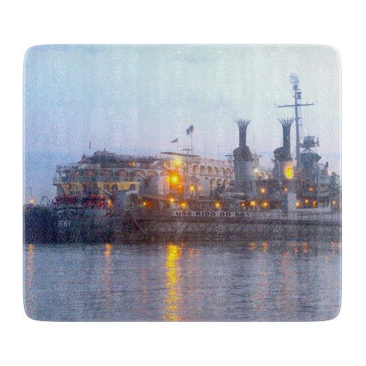 USS KIDD切断ボード カッティングボード (正面)