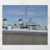 USS KIDD 661ボトルラベル ビールラベル (シングルラベル)