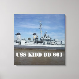 USS KIDD DD 661キャンバス印刷 キャンバスプリント