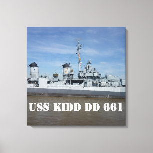 USS KIDD DD 661キャンバス印刷 キャンバスプリント
