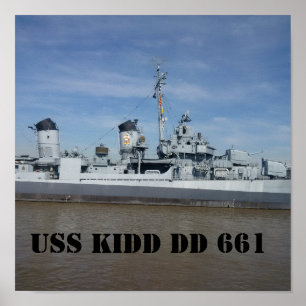 USS KIDD DD 661ポスター ポスター