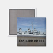 USS KIDD DD 661磁石 マグネット (正面/裏面)
