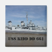 USS KIDD DD 661磁石 マグネット (正面)