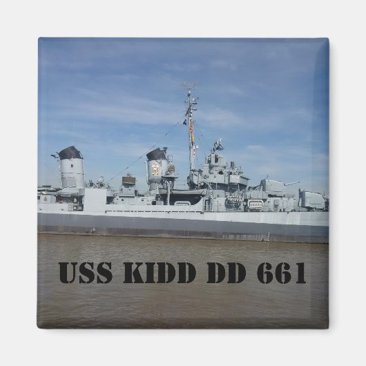USS KIDD DD 661磁石 マグネット (正面)