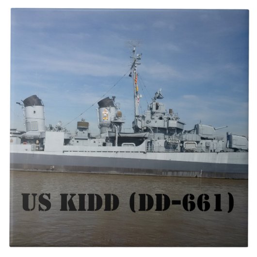 USS KIDD DD 661 タイル (正面)
