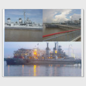 USS KIDD DD 661 ラッピングペーパー (フラット)