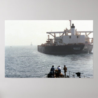 USS Kidd(DDG-993)と米国ブリジドン、真剣な意志 ポスター