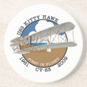 USS KITTY HAWK CV-63 1961-2009 COASTER コースター (正面)