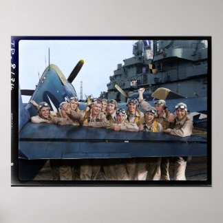 USS Lexington CV16のパイロット ポスター