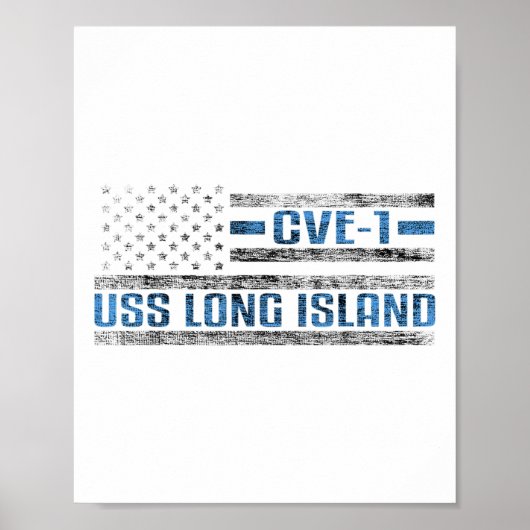 Uss Long Island Wwii航空機キャリアCve-1 Us Arm ポスター (正面)