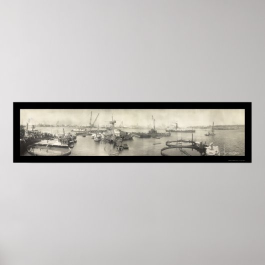 USS Maine Havana Cuba写真1911 ポスター (正面)