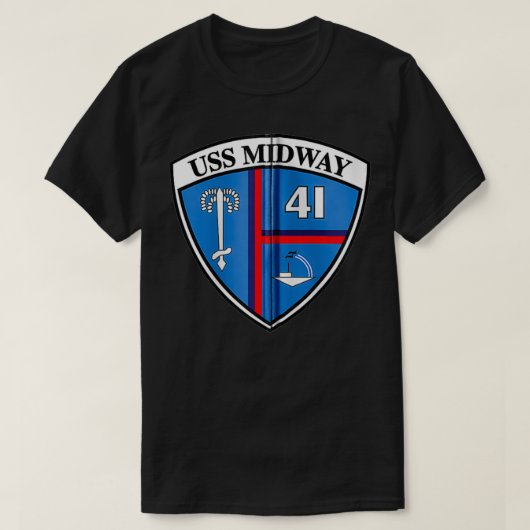 USS Midway Zip  Tシャツ (デザイン正面)
