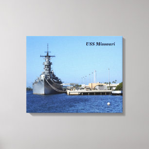 USS Missouriのキャンバスプリント キャンバスプリント