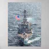 USS Mitscher (DDG 57) ポスター (正面)