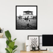 USS Monitor Catskill in Charleston Harbor, SC 1865 ポスター (ホームオフィス)