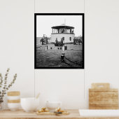 USS Monitor Catskill in Charleston Harbor, SC 1865 ポスター (キッチン)