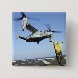 USS NassauからのMV-22ミサゴの進水 缶バッジ