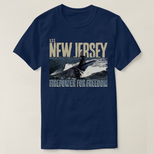 USS NEW JERSEY Tシャツ (デザイン正面)