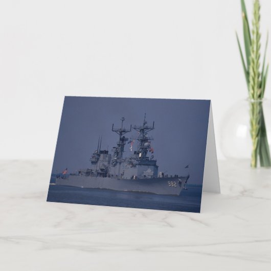 USS Nicholson」スプルアンス級駆逐艦 カード (正面)