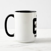 USS NIMITZ 5スターブラックマグカップ マグカップ (左)