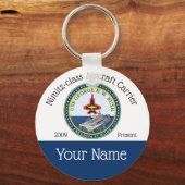 USS NIMITZ CVN-77航空母艦 キーホルダー (正面)