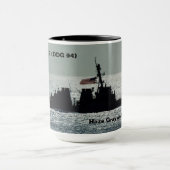 USS NITZE (DDG94)、Haze Gray and Roung, Mug マグカップ (中央)
