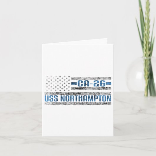 Uss Northampton世界大戦巡洋艦Ca-26アメリカ陸軍 カード (正面)