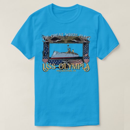 USS OLYMPIA Tシャツ (デザイン正面)