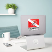 USS Oriskany(最高の難破) シール (デスク上のノートパソコン)