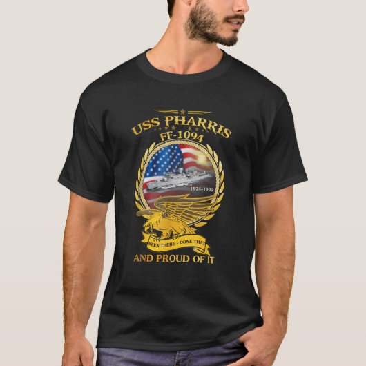 USS Pharris FF 1094 Tシャツ (正面)