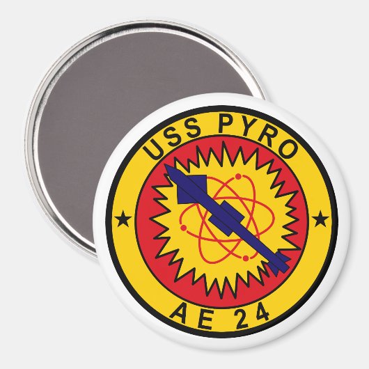 USS Pyro AE-24マグネット マグネット (正面/裏面)