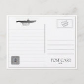 USS QUILLBACK SS-424サブマリン葉書 ポストカード (裏面)