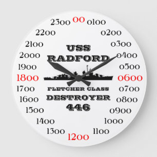 USS Radford (DD/DDE-446) ラージ壁時計