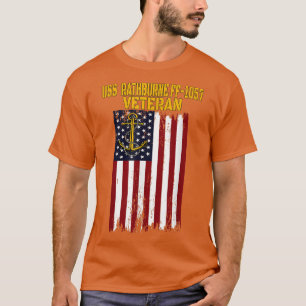 USS Rathburne FF1057フリゲート退役軍人デー父の Tシャツ