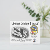 USS RICHARD B. RUSSELL SSN-687潜水艦はがき ポストカード (スタンド正面)