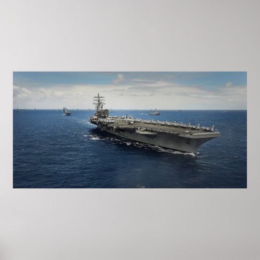 USS Ronald Reagan(CVN 76) ポスター (正面)