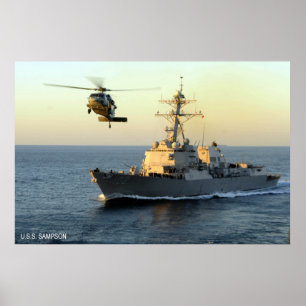 USS Sampson (DDG 102) ポスター