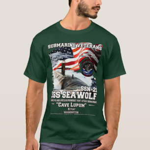 USS Seawolf SSN21攻撃型潜水艦 Tシャツ