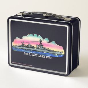 USS Solt Lake City (CL/CA-25)ランチボックス メタルランチボックス