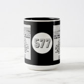 USS Sproston (DD/DDE-577) ツートーンマグカップ (中央)