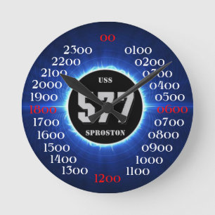 USS Sproston (DD/DDE-577) ラウンド壁時計