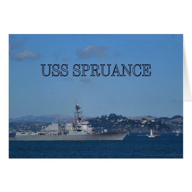 USS Spruance (正面横)