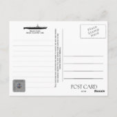 USS STICKLEBACK SS-415潜水艦 ポストカード (裏面)