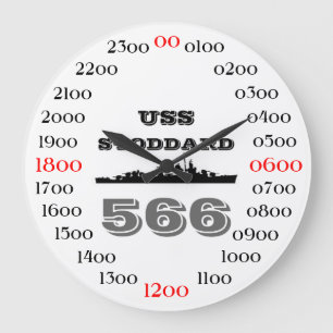USS Stoddard (DD-566) ラージ壁時計