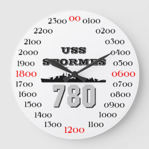 USS Stormes (DD-780) ラージ壁時計
